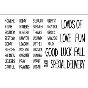 words4tailgate Clear Stamp Set