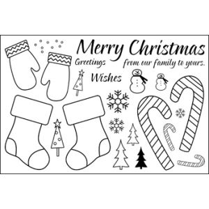 Christmas2build Clear Stamp Set