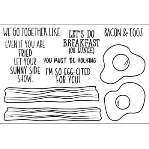 bacon&eggs2stamp Clear Stamp Set