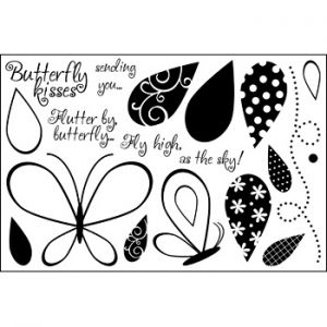 butterfly2build Clear Stamp Set