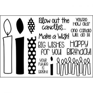 candles4birthday Clear Stamp Set