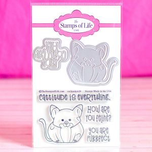cat3pudgie20 Clear Stamp Set