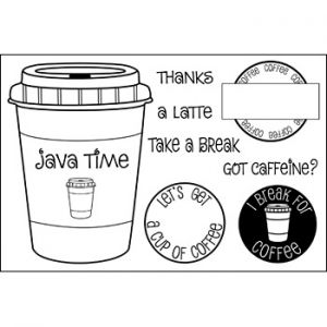 coffee4two Clear Stamp Set