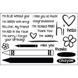 crayons2stamp Clear Stamp Set