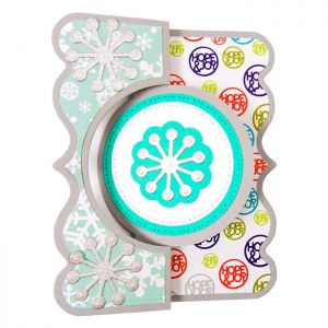 Fancy Edge Circle Flip-it Interactive Card Die Set