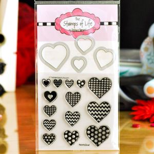 hearts2cut Clear Stamp and Die Set