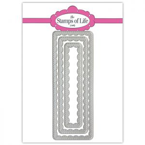 Inside Scallop Rounded Rectangle Slimline Die Set