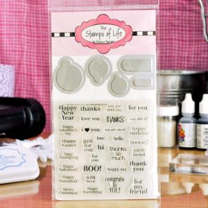 minitags2cut Clear Stamp and Die Set