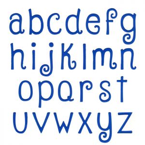 Quirky Lowercase Alphabet Die Set