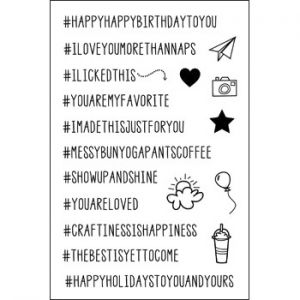 hashtags2stamp Clear Stamp Set