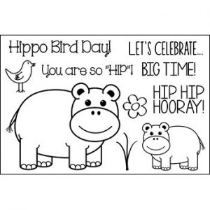 hippo2stamp Clear Stamp Set