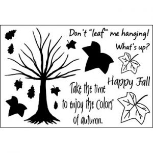 leaves4fall Clear Stamp Set