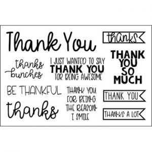 lotsofthanks2stamp Clear Stamp Set