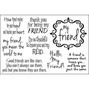 messages4friends Clear Stamp Set