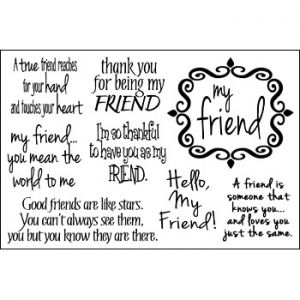 messages4friends Clear Stamp Set