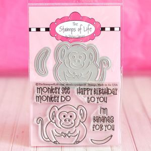 monkeypudgie18 Clear Stamp Set