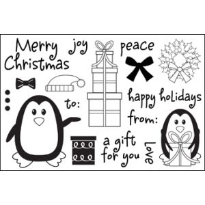 penguins4Christmas Clear Stamp Set