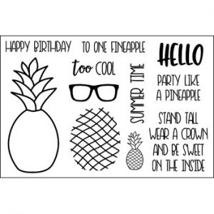 pineapple2stamp Clear Stamp Set