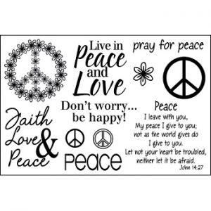 pray4peace Clear Stamp Set