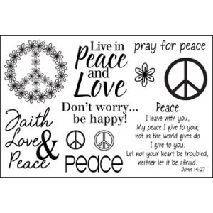 pray4peace Clear Stamp Set