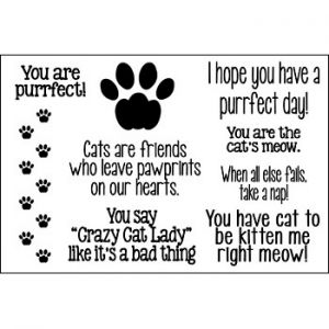 sayings4cats Clear Stamp Set