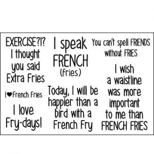 sayings4frenchfries Clear Stamp Set