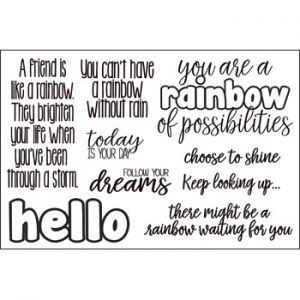 sayings4rainbow Clear Stamp Set