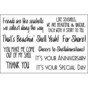 sayings4shells Clear Stamp Set