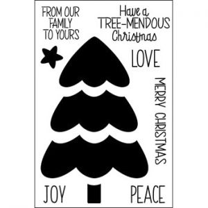 solids4christmastrees Clear Stamp Set