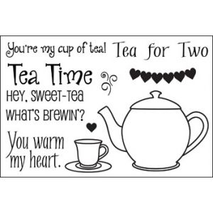 tea4two Clear Stamp Set