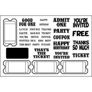 tickets2stamp Clear Stamp Set