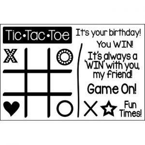 tictactoe2play Clear Stamp Set