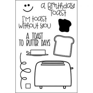 toast2stamp Clear Stamp Set