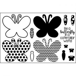 triplitbutterfly2stamp Clear Stamp Set