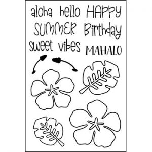 tropical2stamp Clear Stamp Set