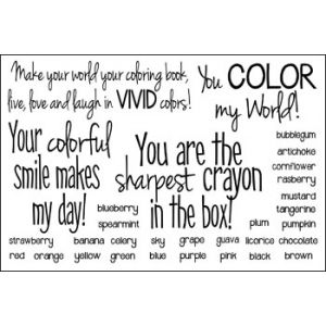 words4crayons Clear Stamp Set