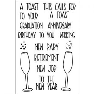 words4toasting Clear Stamp Set