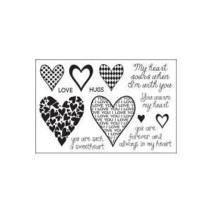 hearts2diefor Clear Stamp Set